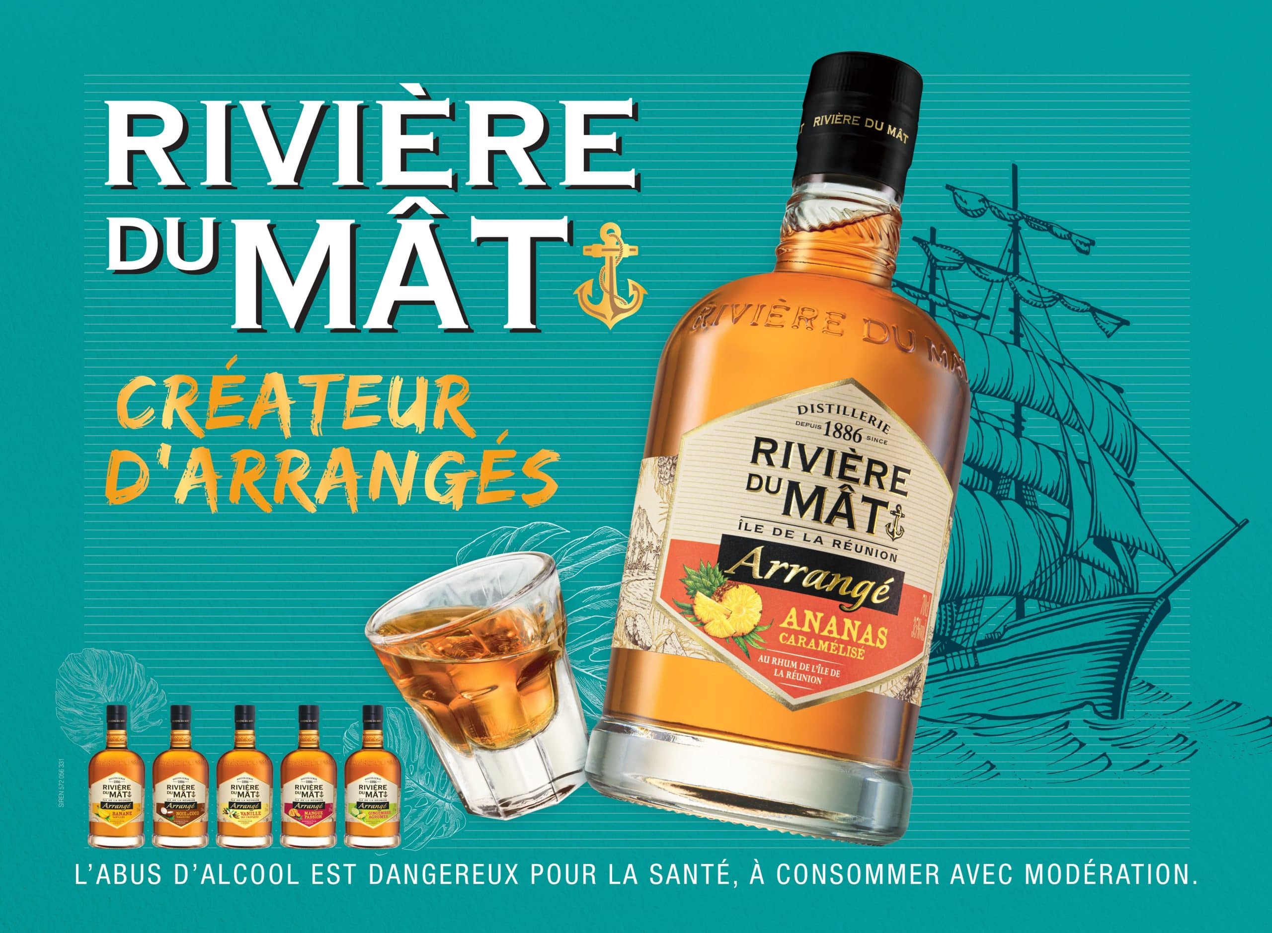 Rivière Du Mat Rivière du Mât Arrangé Gingembre Agrumes 35% Vol. 0,7l @Malva